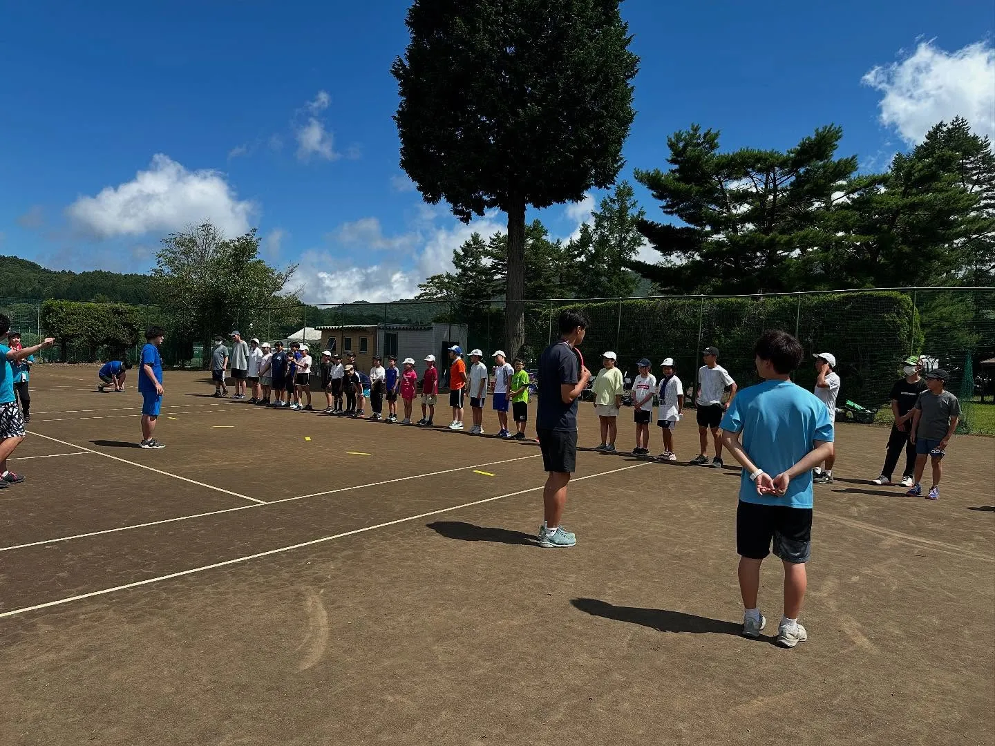 午後の練習スタートしてまーす🎾